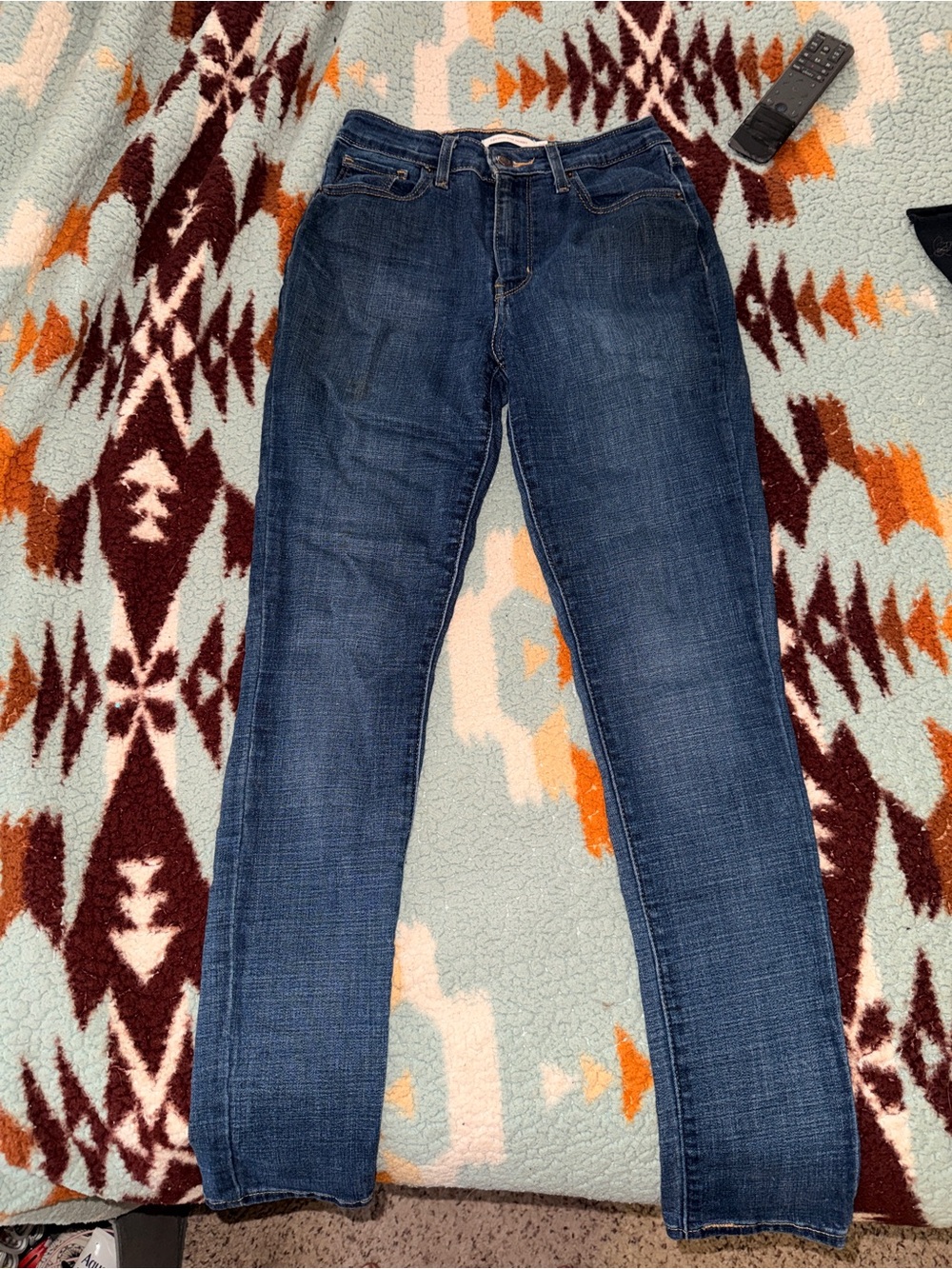 Women's Levi’s High Rise Skinny Jeans in Deep Blue Wash